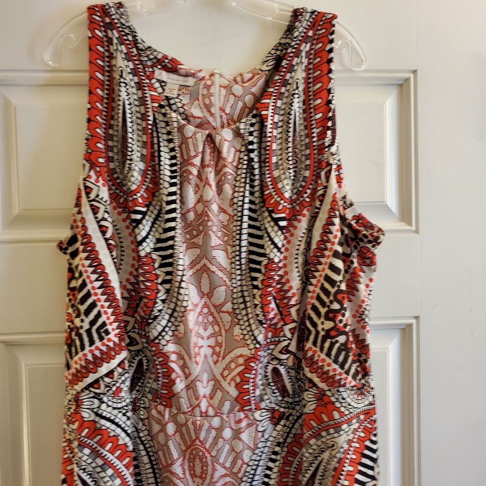 💙 Multicolored sleeveless dress. Size 20